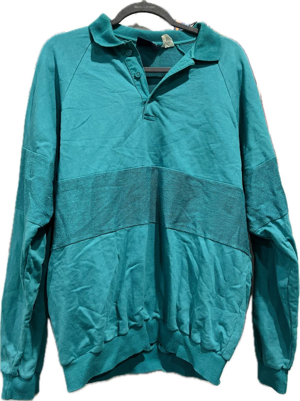 Vintage Men’s Woolrich Balsamic Green Button Up Pullover Shirt/Sweater Size XL
